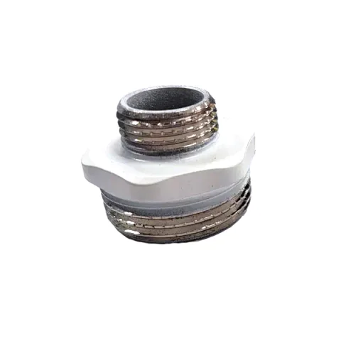 Ниппель переходной Ростела 1/2"х1" (белый Ral 9016)