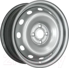 Штампованный диск Magnetto 15001 15x6" 4x100мм DIA 60.1мм ET 50мм Silver — фото 1