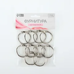 Набор колец для штор Арт Узор 1529681 (10шт) — фото 4