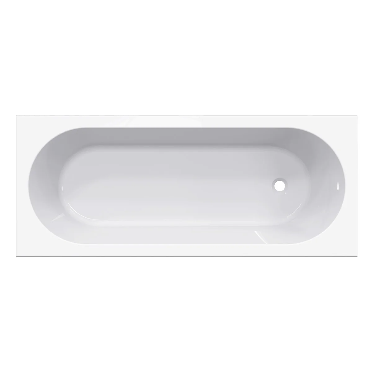 Ванна из искусственного мрамора Belux Борнео 170x70 (18, белый матовый/Solid Surface)