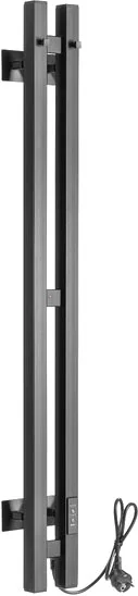 Полотенцесушитель электрический Ростела Слим 2 70x1000/2 (Ral 9005, с крючками, диммер)