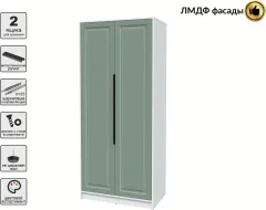 Шкаф Interline Концепт КТ-Ш2 Деко (белый платинум/мята) — фото 2