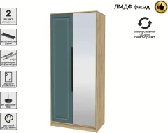 Шкаф Interline Концепт КТ-Ш2з Деко (дуб золотой/верде) — фото 2
