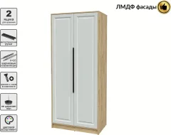 Шкаф Interline Концепт КТ-Ш2 Деко (дуб золотой/грей) — фото 2