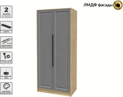 Шкаф Interline Концепт КТ-Ш2 Деко (дуб золотой/дуб серый) — фото 2