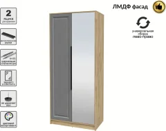 Шкаф Interline Концепт КТ-Ш2з Деко (дуб золотой/дуб серый) — фото 2