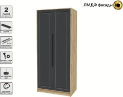 Шкаф Interline Концепт КТ-Ш2 Деко (дуб золотой/пепел) — фото 2