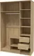 Шкаф Interline Концепт КТ-Ш3 Деко (дуб золотой/дуб полярный) — фото 9