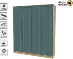 Шкаф Interline Концепт КТ-Ш4 Деко (дуб золотой/верде) — фото 2