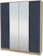 Шкаф Interline Концепт КТ-Ш4з Деко (дуб золотой/дуб королевский) — фото 10