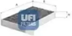 Комплект салонных фильтров UFI 54.396.00 (2шт, уголный) — фото 5