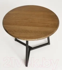 Журнальный столик Stal-Massiv 54x42.5 / SMT-54DD (дуб мореный/черный) — фото 3