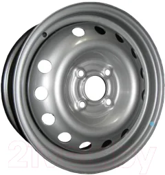 Штампованный диск Eurodisk 55T109H1 16x5.5" 6x180мм DIA 139мм ET 109мм Silver — фото 1