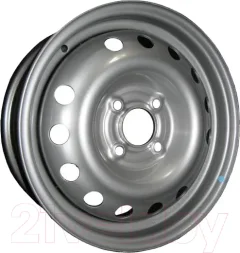 Штампованный диск Eurodisk 55T109H1 16x5.5" 6x180мм DIA 139мм ET 109мм Silver — фото 3