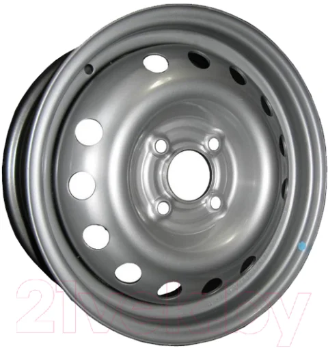 Штампованный диск Eurodisk 64C27F 15x6" 4x108мм DIA 65.1мм ET 27мм Silver