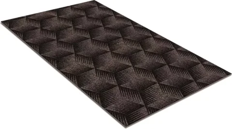 Коврик грязезащитный Shahintex Фокус 67х120 / 870271 (мокко 02 S)