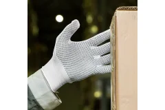Перчатки защитные СибрТех 67825 (белый, L, 13 класс) — фото 10