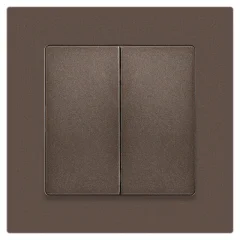 Выключатель INTRO Accent 6-104-08 / Б0063497 (бронза) — фото 3
