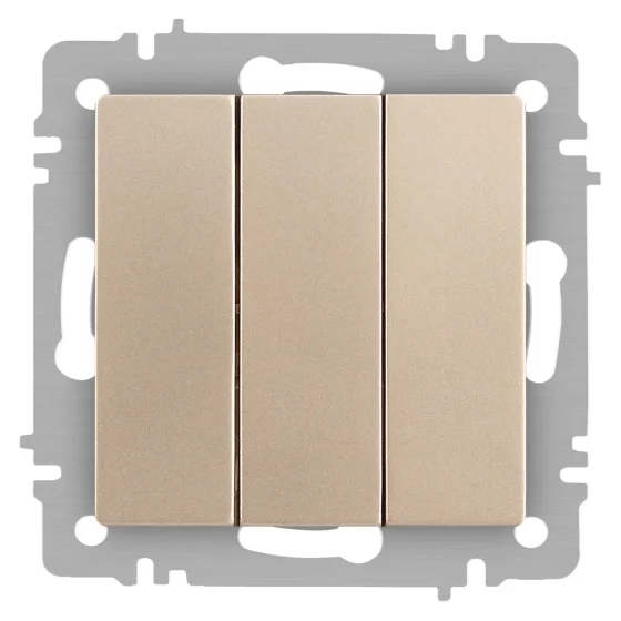 Выключатель INTRO Accent 6-106-04 / Б0063538 (шампань)