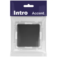 Выключатель INTRO Accent 6-108-05 / Б0063588 (антрацит) — фото 6
