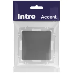 Выключатель INTRO Accent 6-108-07 / Б0063592 (графит) — фото 6