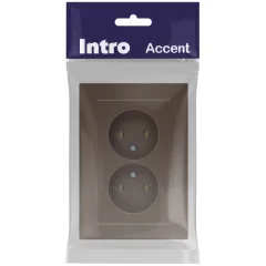 Розетка INTRO Accent 6-204-08 / Б0063472 (бронза) — фото 4