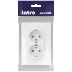 Розетка INTRO Accent 6-205-01М / Б0063487 (белый матовый) — фото 4