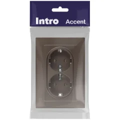 Розетка INTRO Accent 6-205-08 / Б0063498 (бронза) — фото 4