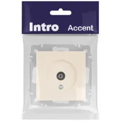 Розетка INTRO Accent 6-301-02 / Б0063605 (слоновая кость) — фото 6