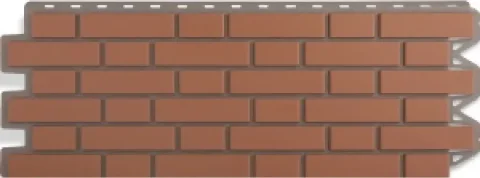 Фасадная панель Альта-профиль Кирпич клинкерный Красный (1.22x0.44м)