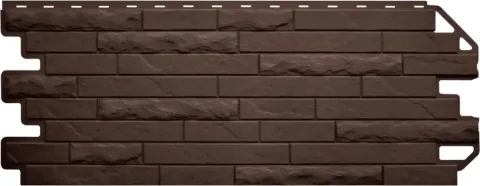 Сайдинг Альта-профиль Кирпич Антик Эко Коричневый (1.16x0.45м)