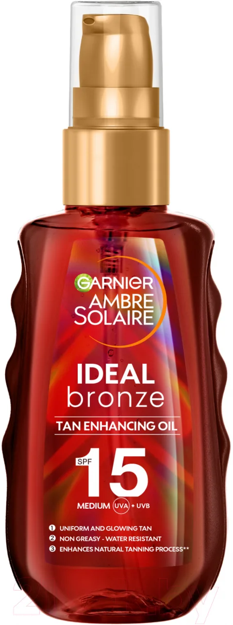 Масло солнцезащитное Garnier Ambre Solaire Масло-спрей SPF15 Идеальный загар (150мл)