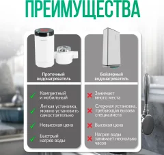 Проточный водонагреватель Atlanta ATH-7441 (белый) — фото 6