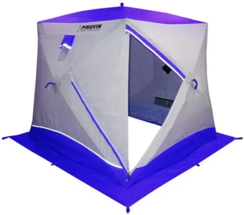 Палатка Пингвин Shelters Призма Brand New 200x185 Композит (белый/синий)