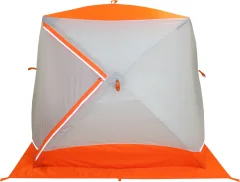 Палатка Пингвин Shelters Призма Brand New 200x185 Композит (белый/оранжевый) — фото 5