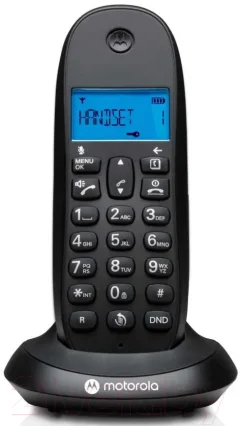 Беспроводной телефон Motorola C1001CB+ (черный) — фото 1