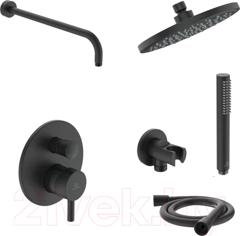 Душевая система со смесителем Ideal Standard Ceraline Black 6 в 1 SetA6939XG