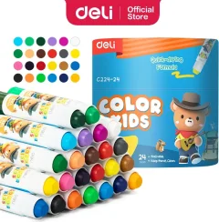 Гелевые мелки Deli Color Kids EC224-24 (24цв) — фото 2