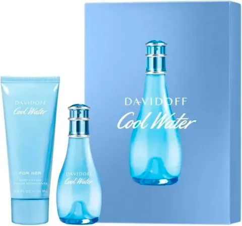 Парфюмерный набор Davidoff Cool Water W Туалетная вода 30мл + Лосьон 75 мл Женский