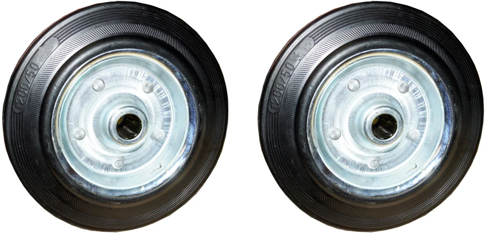 Комплект колес для тележки складской Rusklad d200 / 71060167 (2шт)