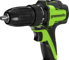 Аккумуляторная дрель-шуруповерт Greenworks DD345 бесщеточная 24V / 3708307CUA (с АКБ 2Ач и ЗУ) — фото 2
