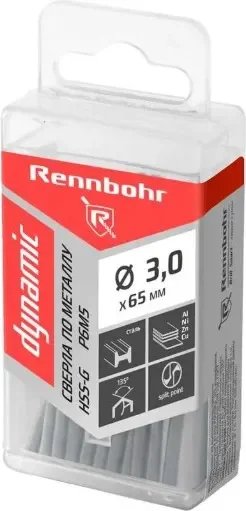 Набор сверл Rennbohr Dinamic P9M3 3.0х61мм / 666030 (20шт)