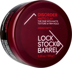 Глина для укладки волос Lock Stock&Barrel Disorder Matte Clay жесткая (100мл) — фото 1