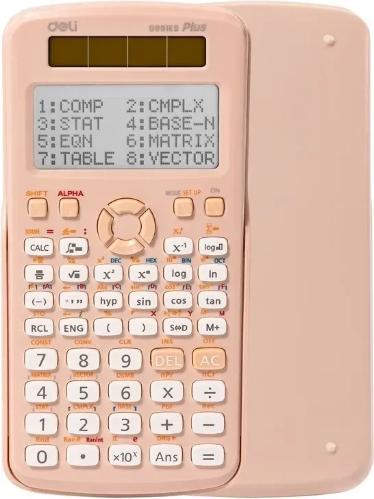 Калькулятор Deli ED991ES (розовый)