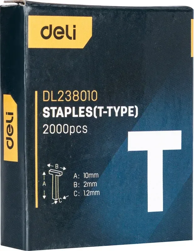 Скобы Deli EDL238010 (2000шт)
