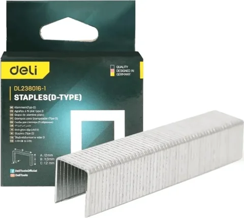 Скобы Deli EDL238016-1 (1000шт)