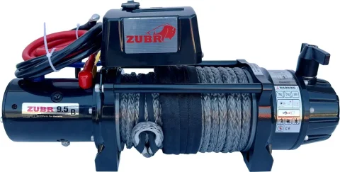 Лебедка электрическая Zubr EWB9500S (синтетический трос)