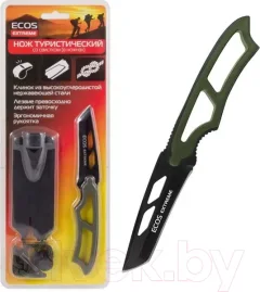 Нож туристический ECOS EX-SW-B01G / 325123 (зеленый, со свистком) — фото 6