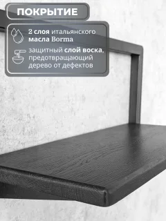 Полка Stal-Massiv Fly-BL (черный) — фото 7