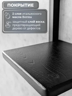 Полка Stal-Massiv Fly-BS (черный) — фото 7